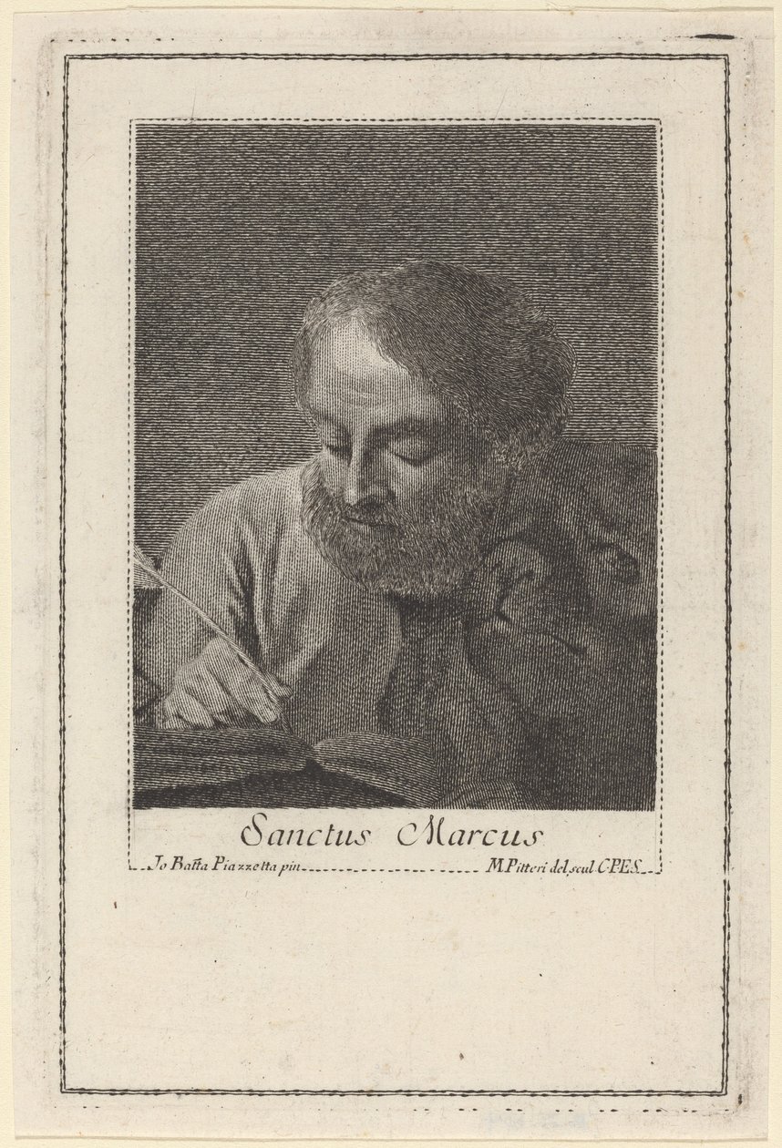 Sankt Markus von Marco Alvise Pitteri after Giovanni Battista Piazzetta
