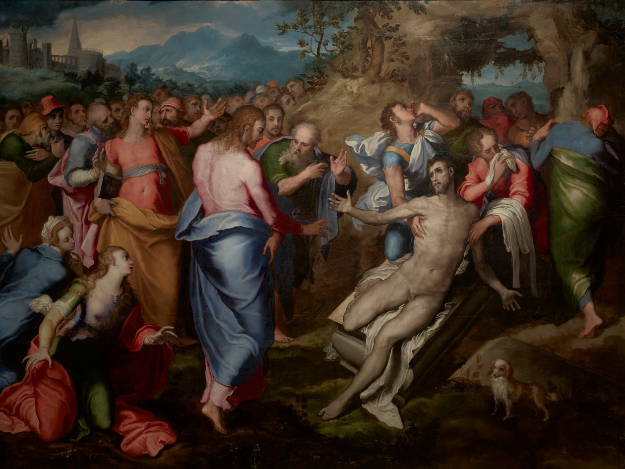 Die Auferstehung des Lazarus von Marco Pino