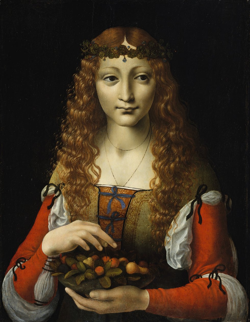 Mädchen mit Kirschen, ca. 1491-95 von Marco d