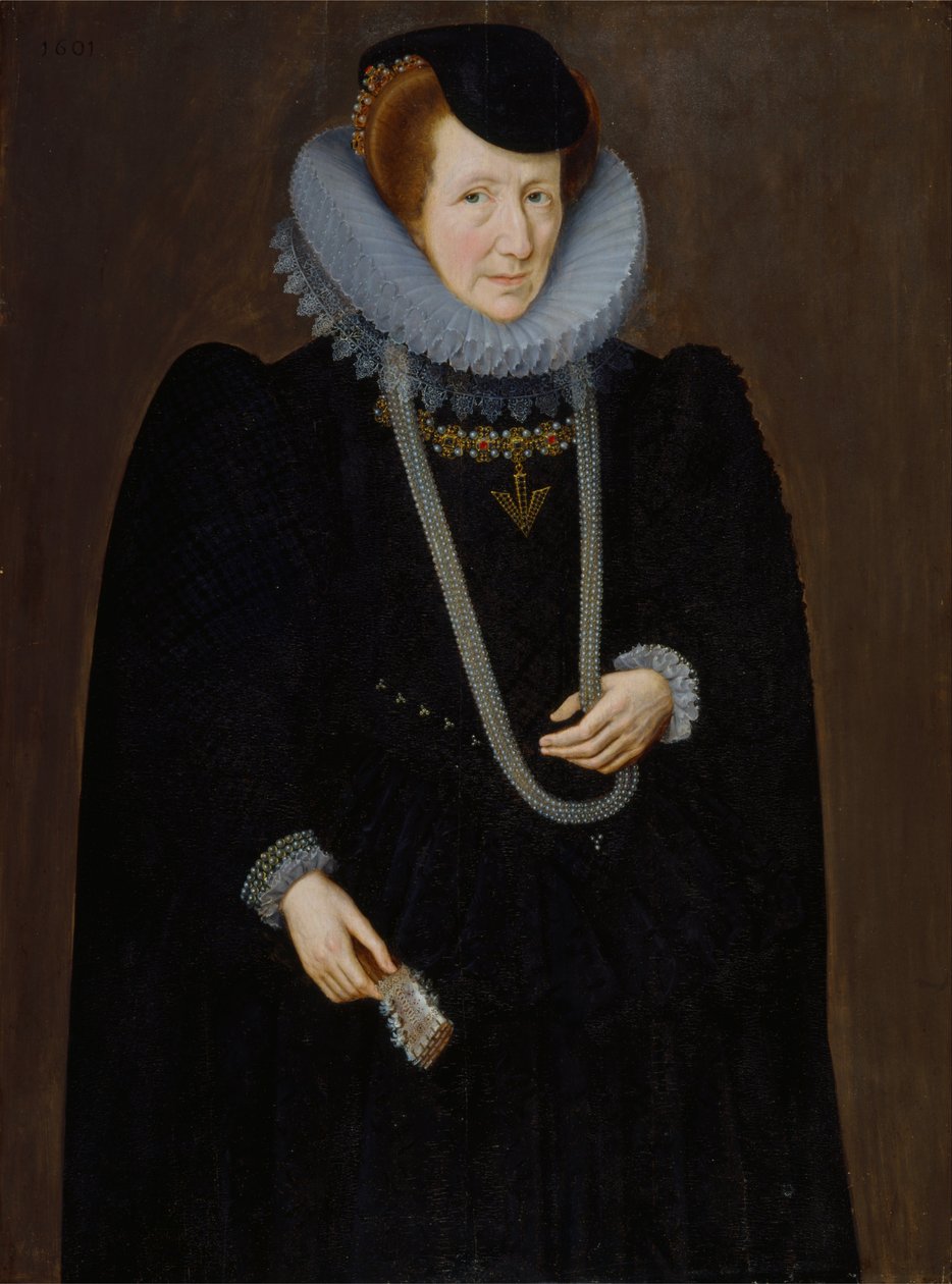 Porträt einer Frau, wahrscheinlich Mary, Lady Scudamore von Marcus Garret Gheeraerts the Younger