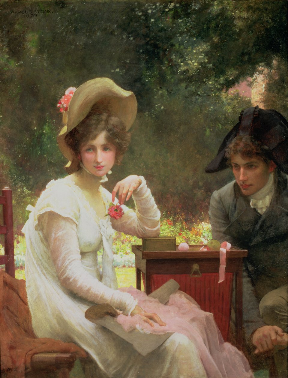 Verliebt, 1907 von Marcus Stone