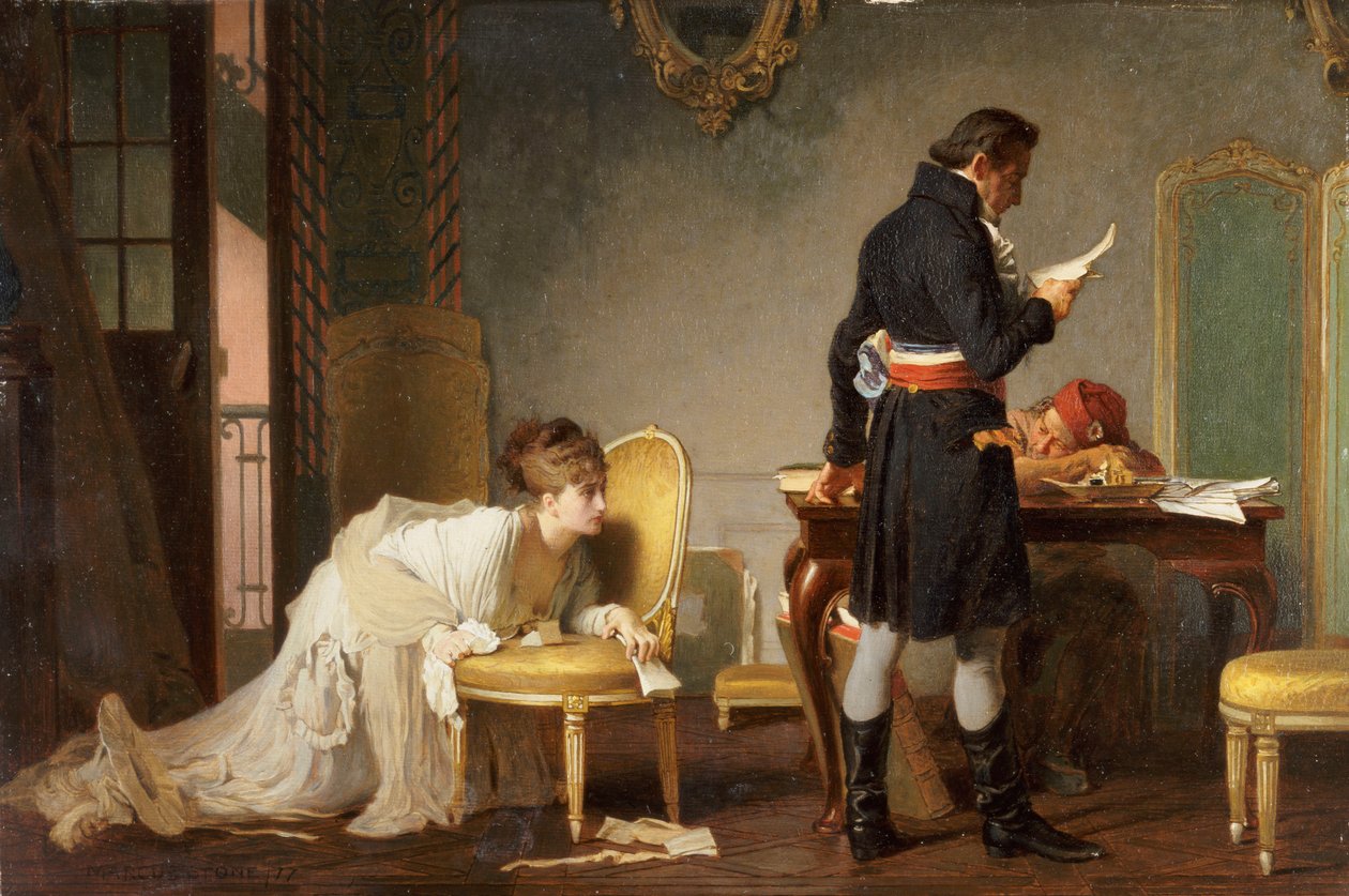 Der Brief, 1877 von Marcus Stone