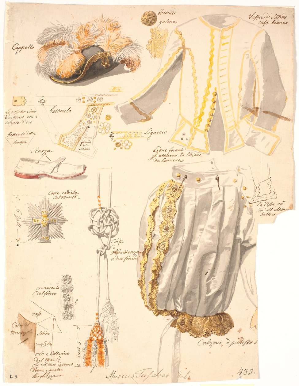 Details der Rittertracht des Dannebrog-Ordens von Marcus Tuscher