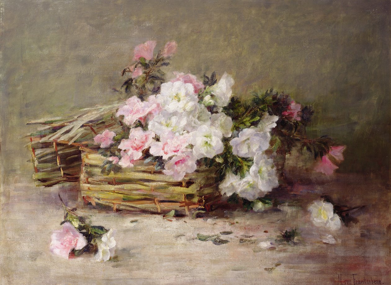 Ein Korb voller Blumen von Margaret von Frankenberg