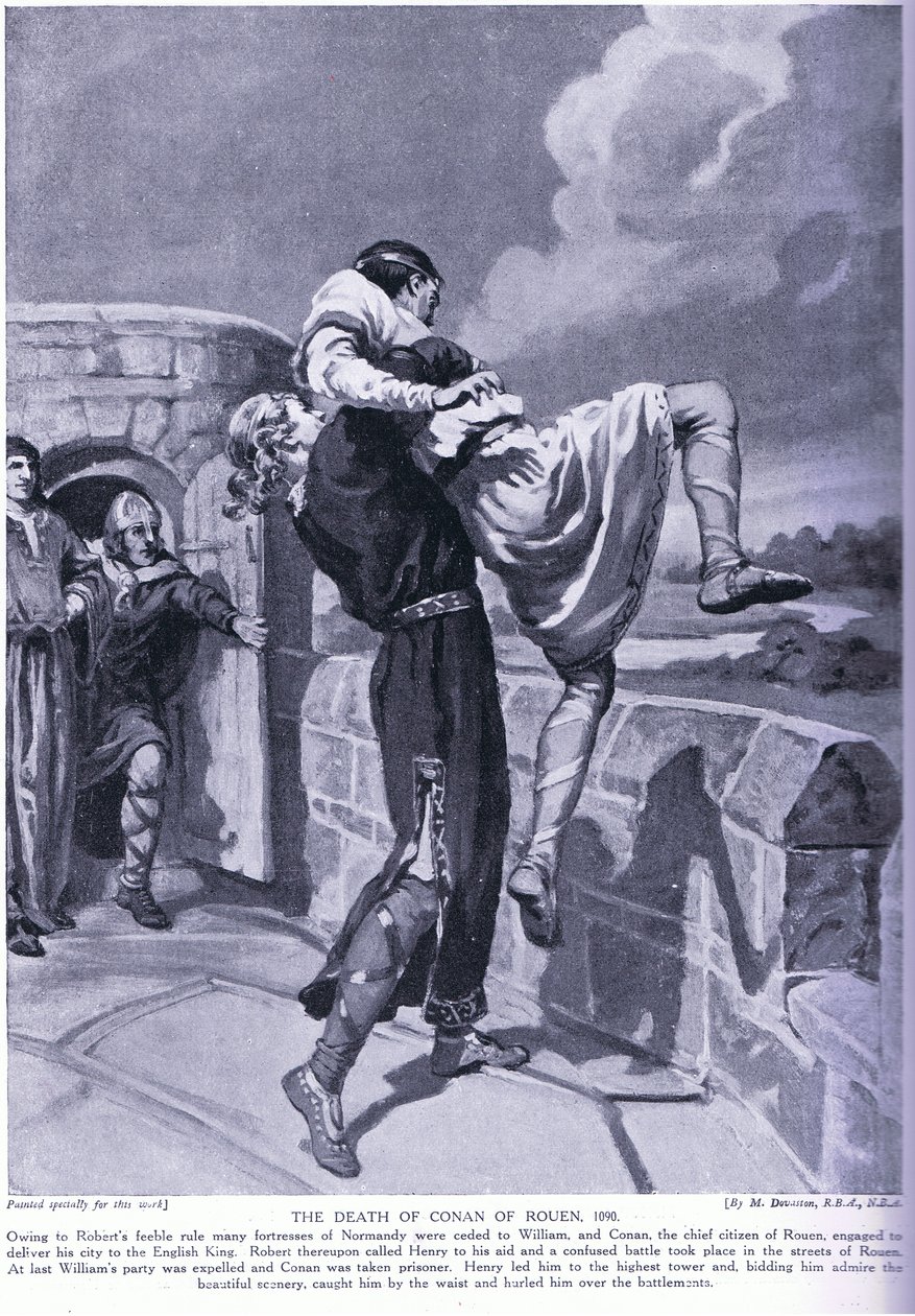 Der Tod von Conan von Rouen 1090 n. Chr. von Margaret Dovaston