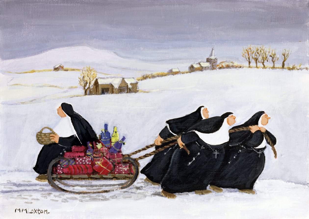 Schlittenfahren von Margaret Loxton