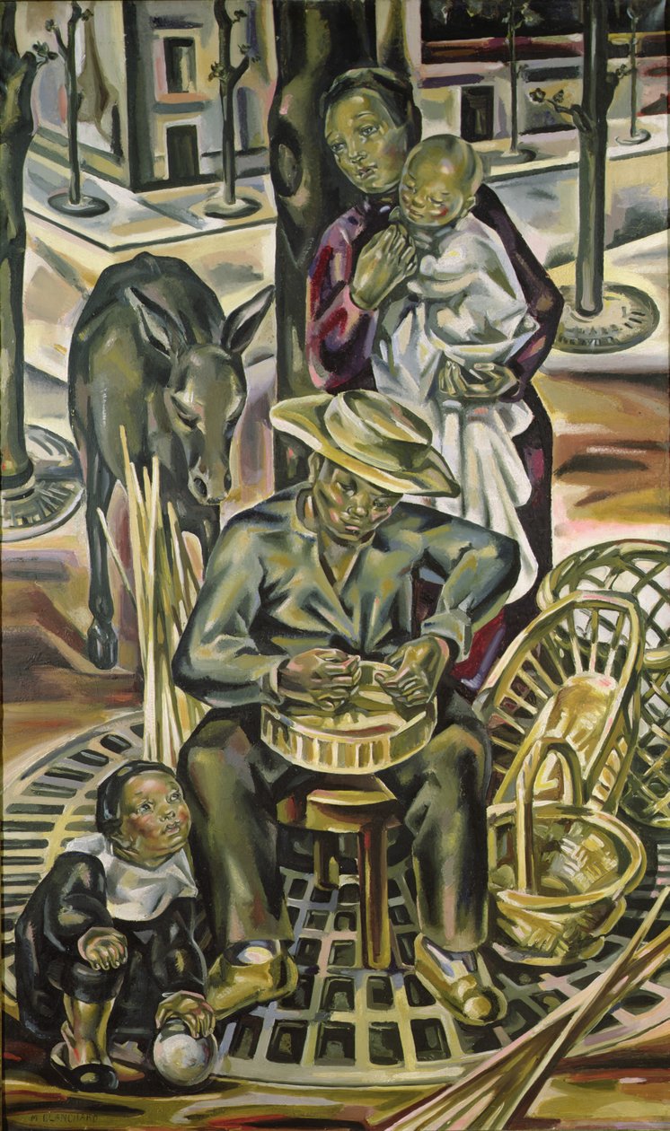 Der Korbmacher, ca. 1925 von Maria Blanchard