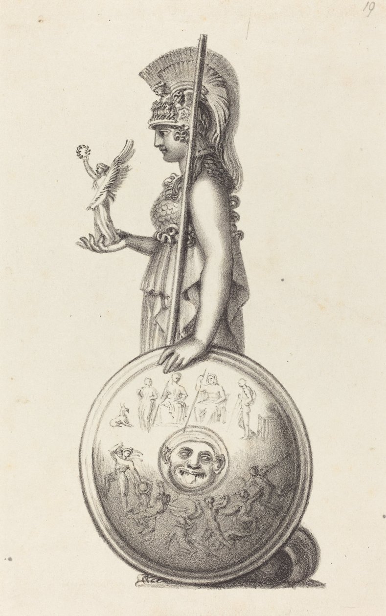 Minerva, von Phidas von Maria Denman after John Flaxman