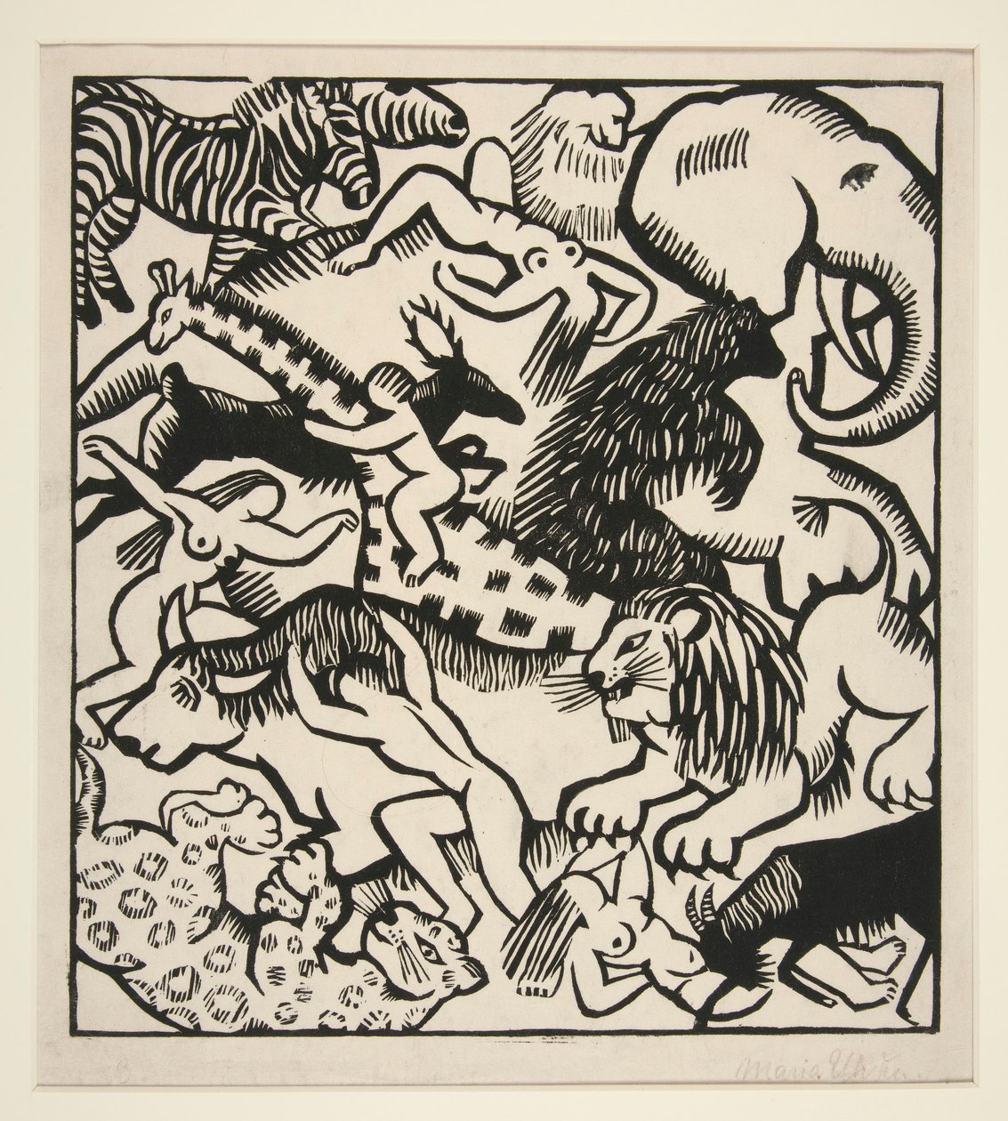 Tiere und Menschen von Maria Uhden
