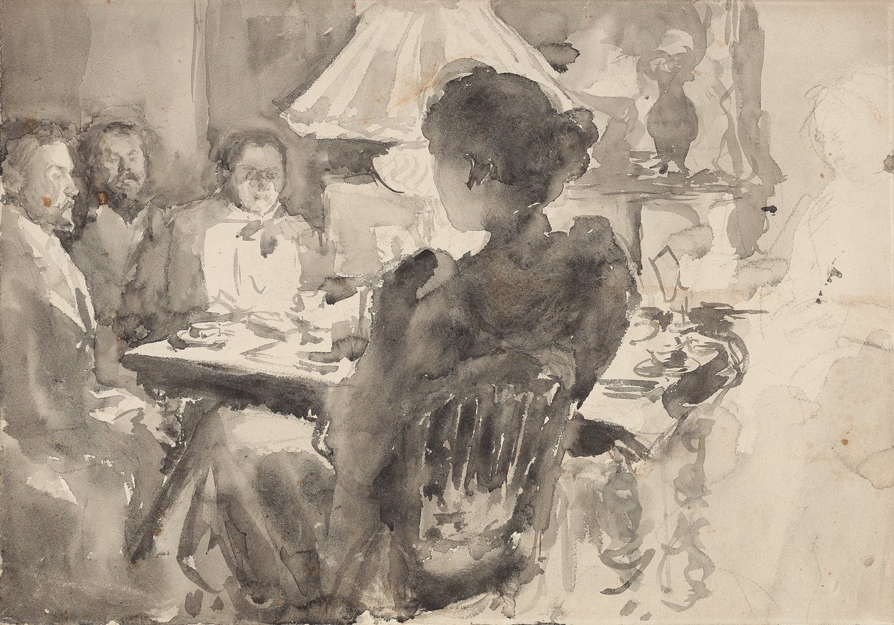 Nach dem Abendessen Gespräch von Maria Yakunchikova