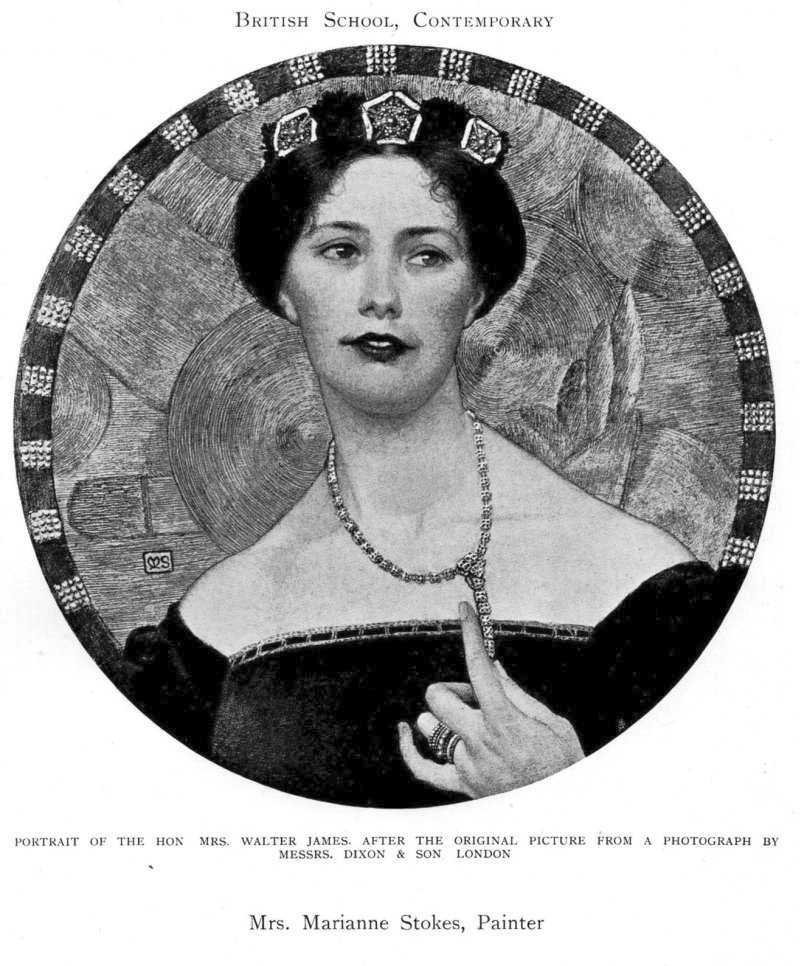 Porträt von Mrs. Walter James von Marianne Stokes