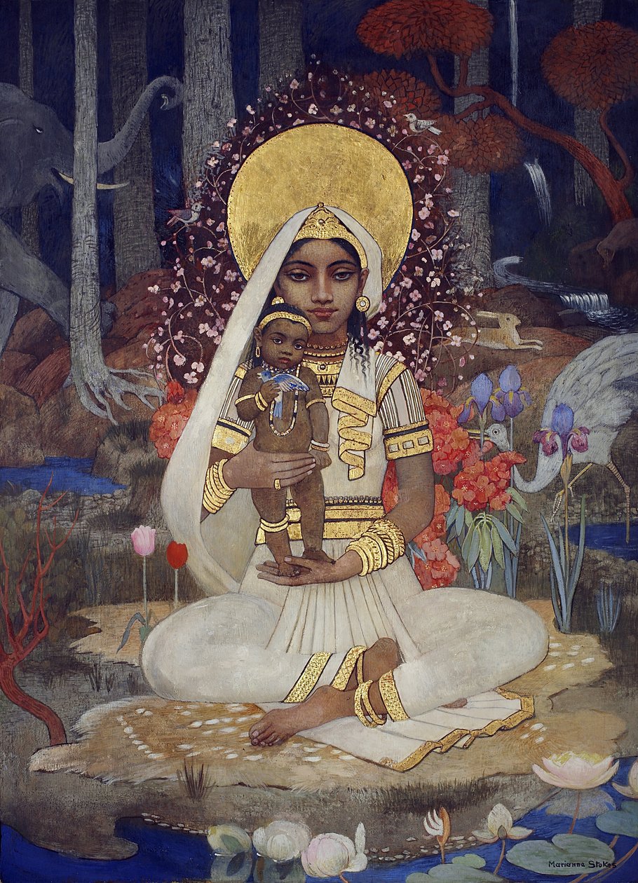 Devaki, Mutter von Krishna von Marianne Stokes