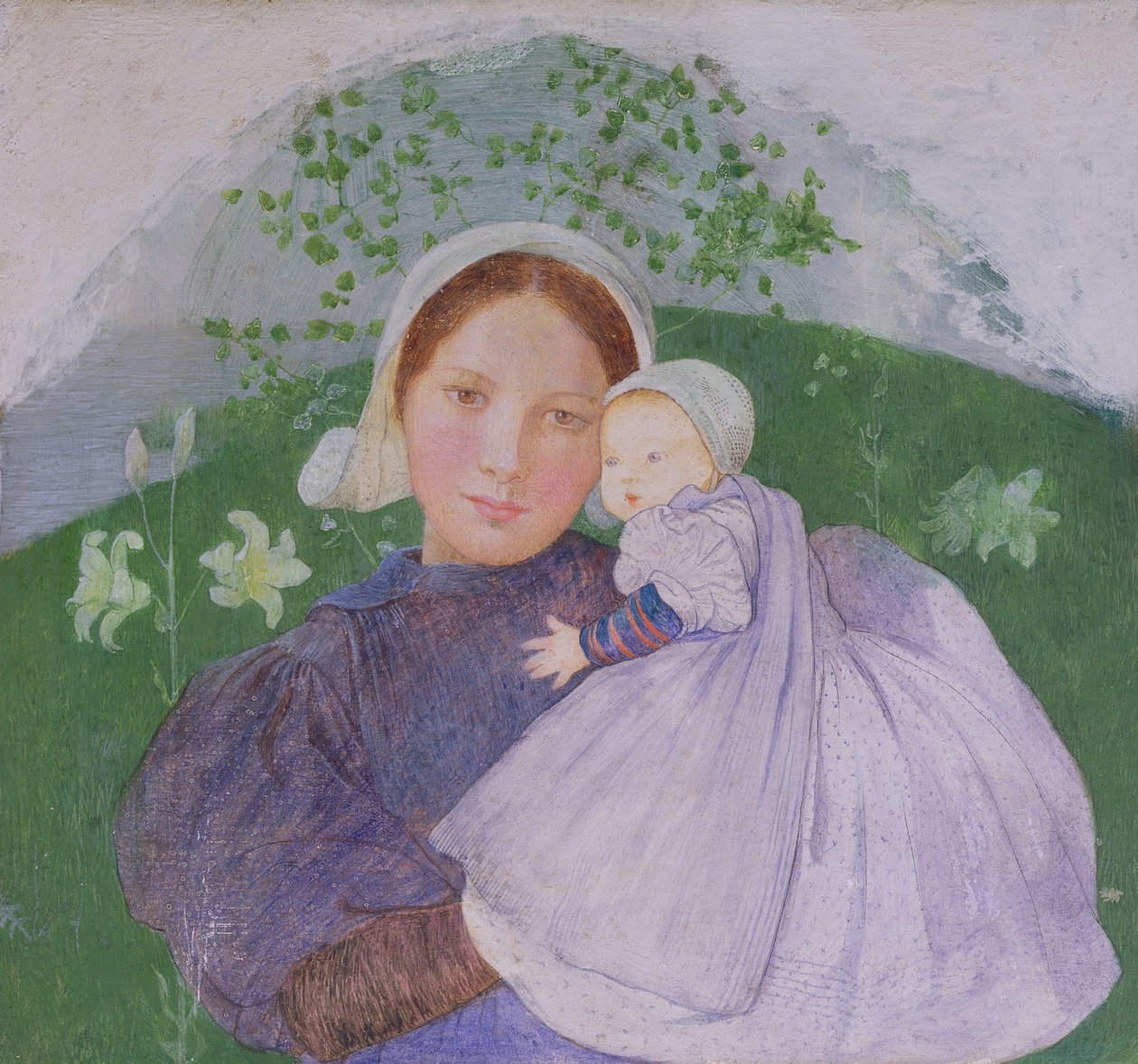 Mutter und Kind, ca. 1899 von Marianne Stokes