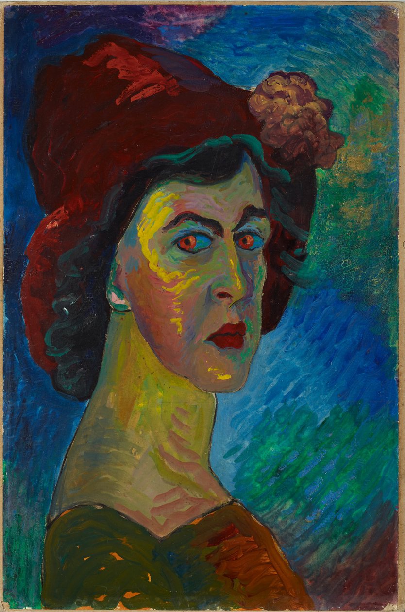 Selbstporträt I von Marianne Werefkin