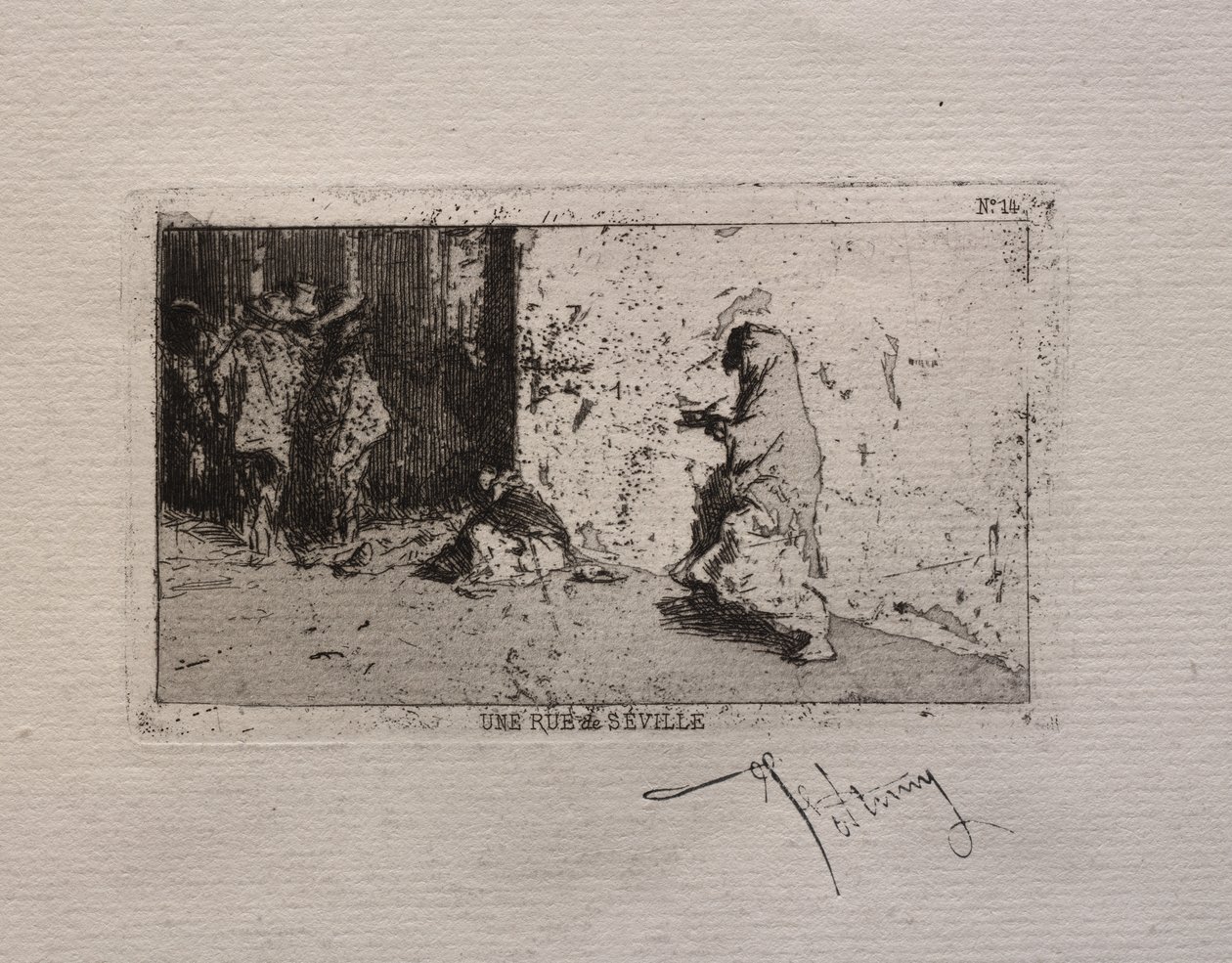 Eine Straße in Sevilla von Mariano Fortuny y Marsal