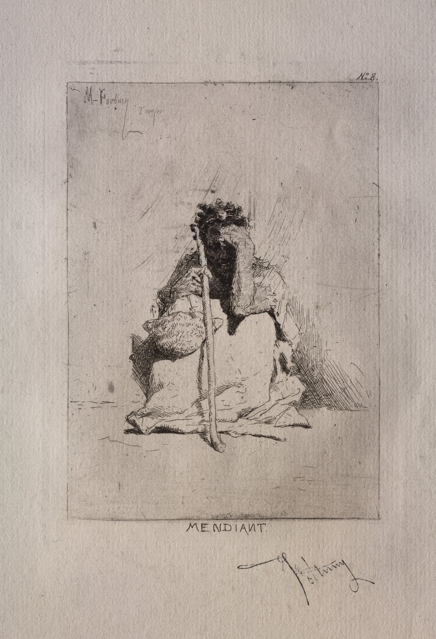 Bettler von Mariano Fortuny y Marsal