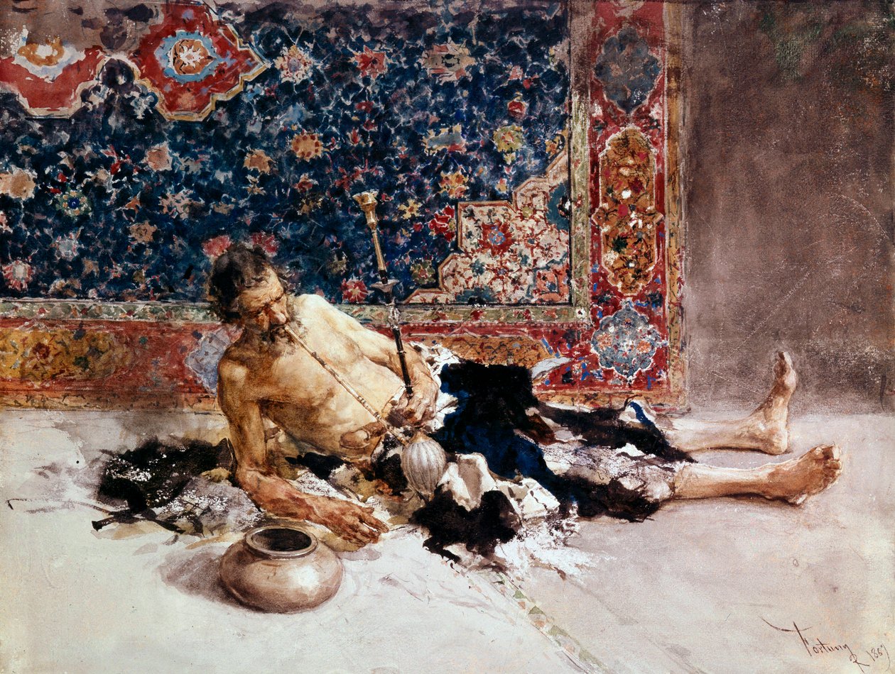 Opiumraucher, 1869 von Marià Fortuny