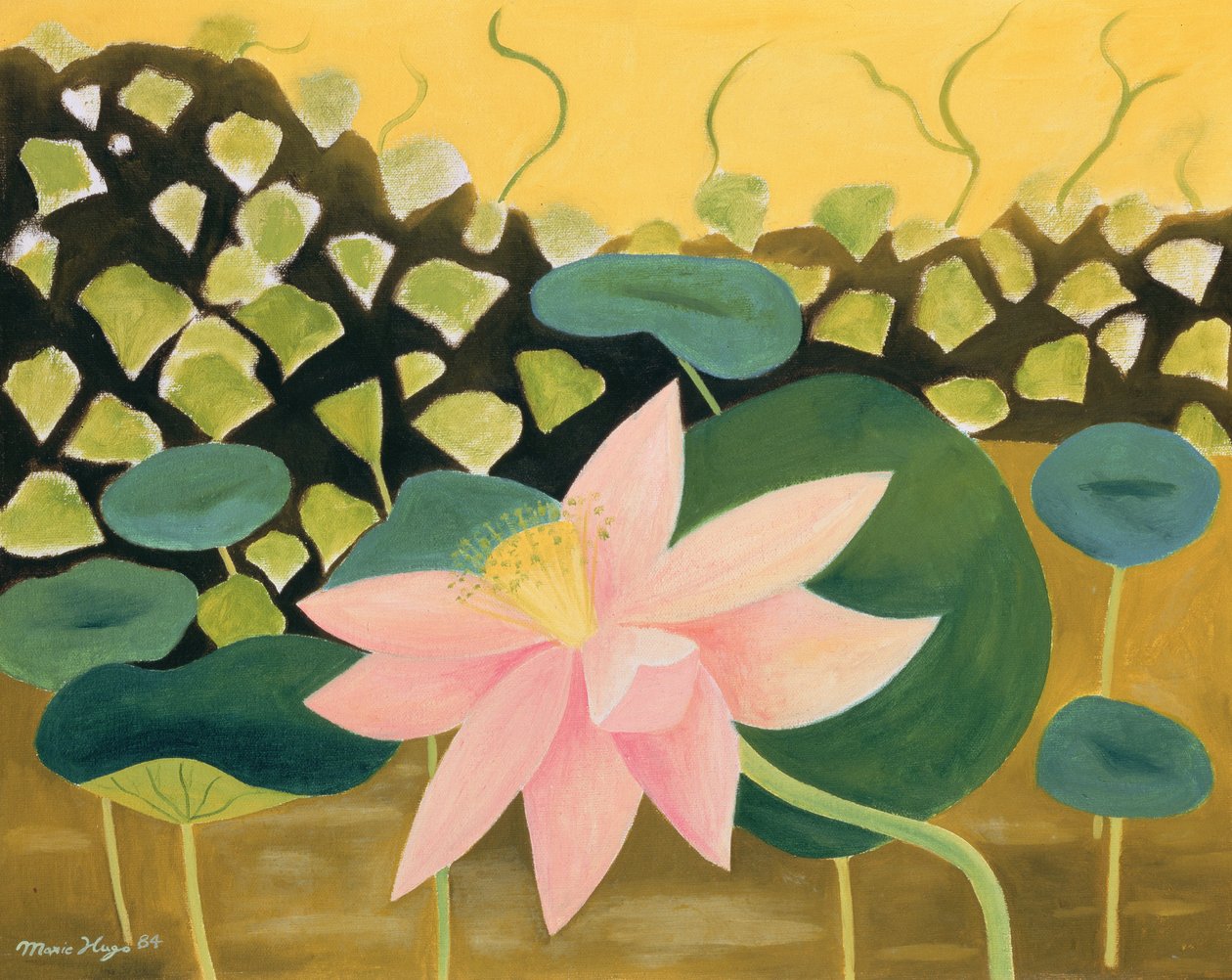 Lotusblume, 1984 von Marie Hugo