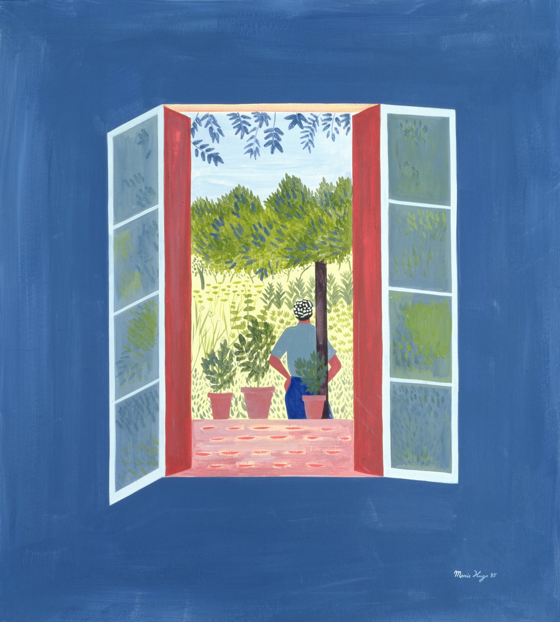 Zaid durch das Fenster, 1986 von Marie Hugo
