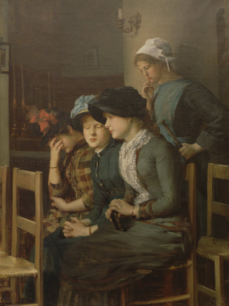 Junge Mädchen in der Kirche von Marie Petiet