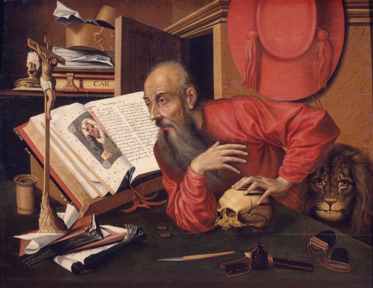 St. Hieronymus, ca. 1540 von Marinus van follower of Reymerswaele