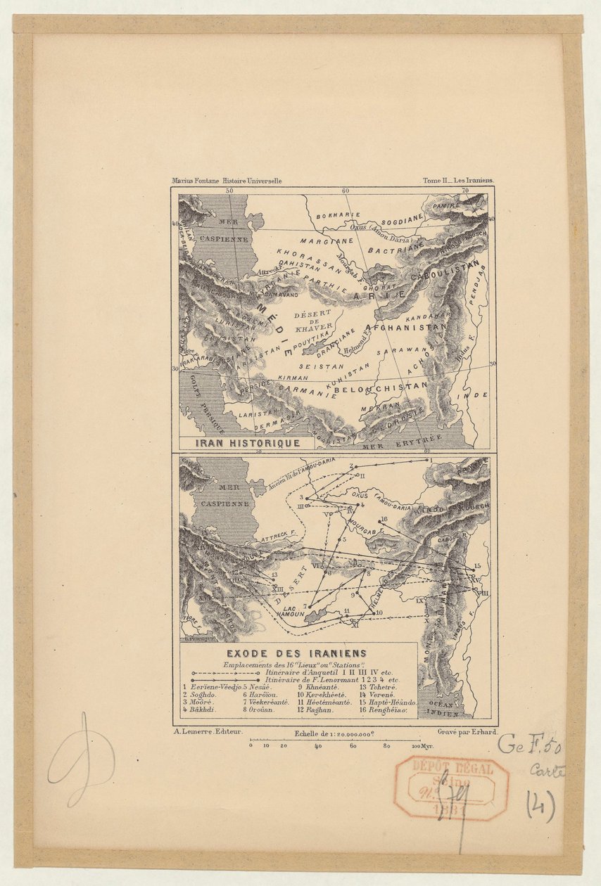 Historisches Iran; Exodus der Iraner von Marius Fontane