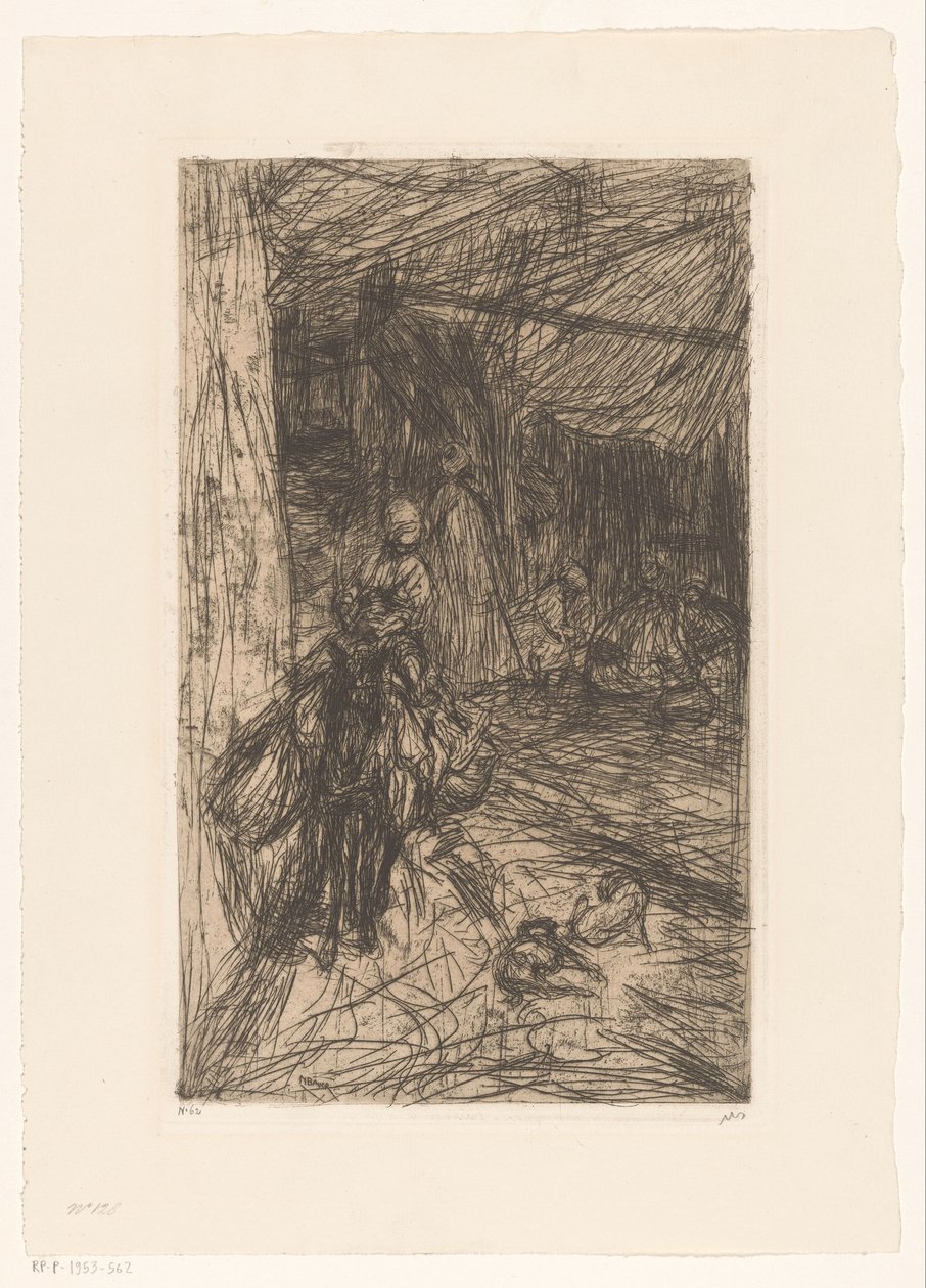 Junge auf einem Esel von Marius Bauer (signed by artist)