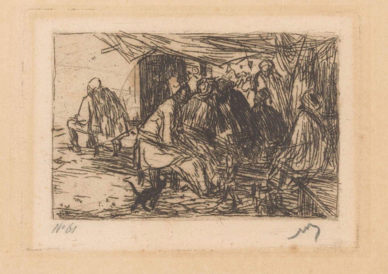 Kaffeehaus in Konstantinopel von Marius Bauer (signed by artist)