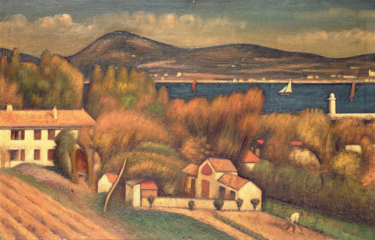 St. Tropez, 1925 von Mark Gertler