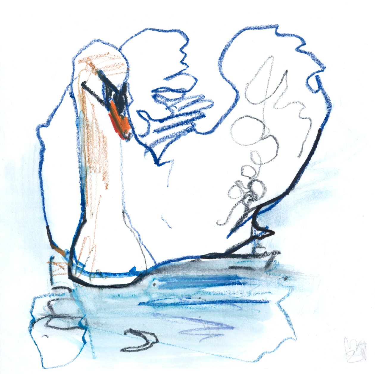 Schwanensee, 2021 von Mark Adlington