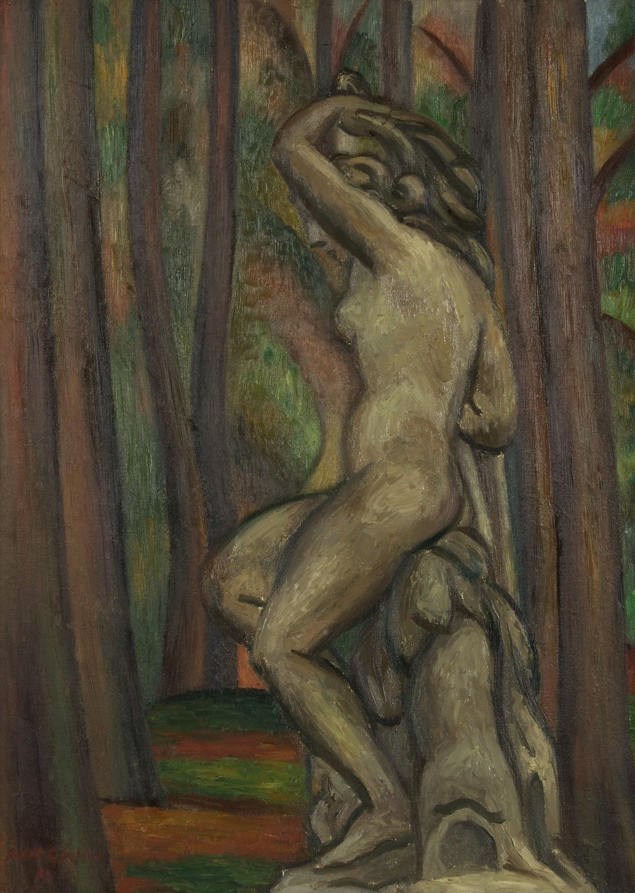 Statue in einem Park von Mark Gertler