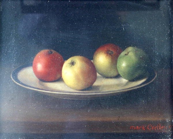 Stillleben mit Äpfeln von Mark Gertler