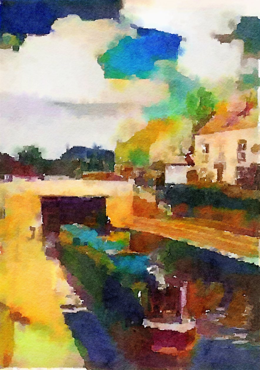 Kanalboot bei Trent Lock von Mark Gordon