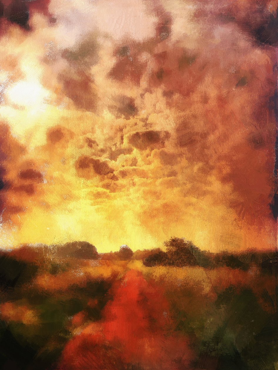 Landstraße Sonnenaufgang von Mark Gordon