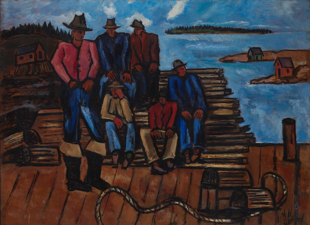 Hummerfischer, 1940-41 von Marsden Hartley