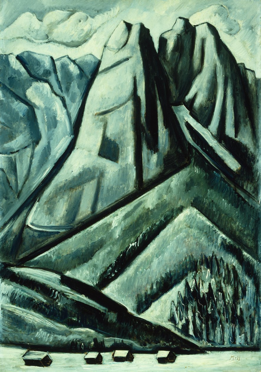 Berge bei Garmisch von Marsden Hartley