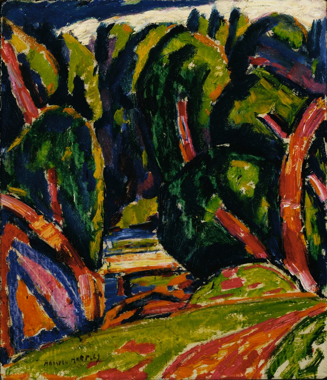 Roter Baum von Marsden Hartley