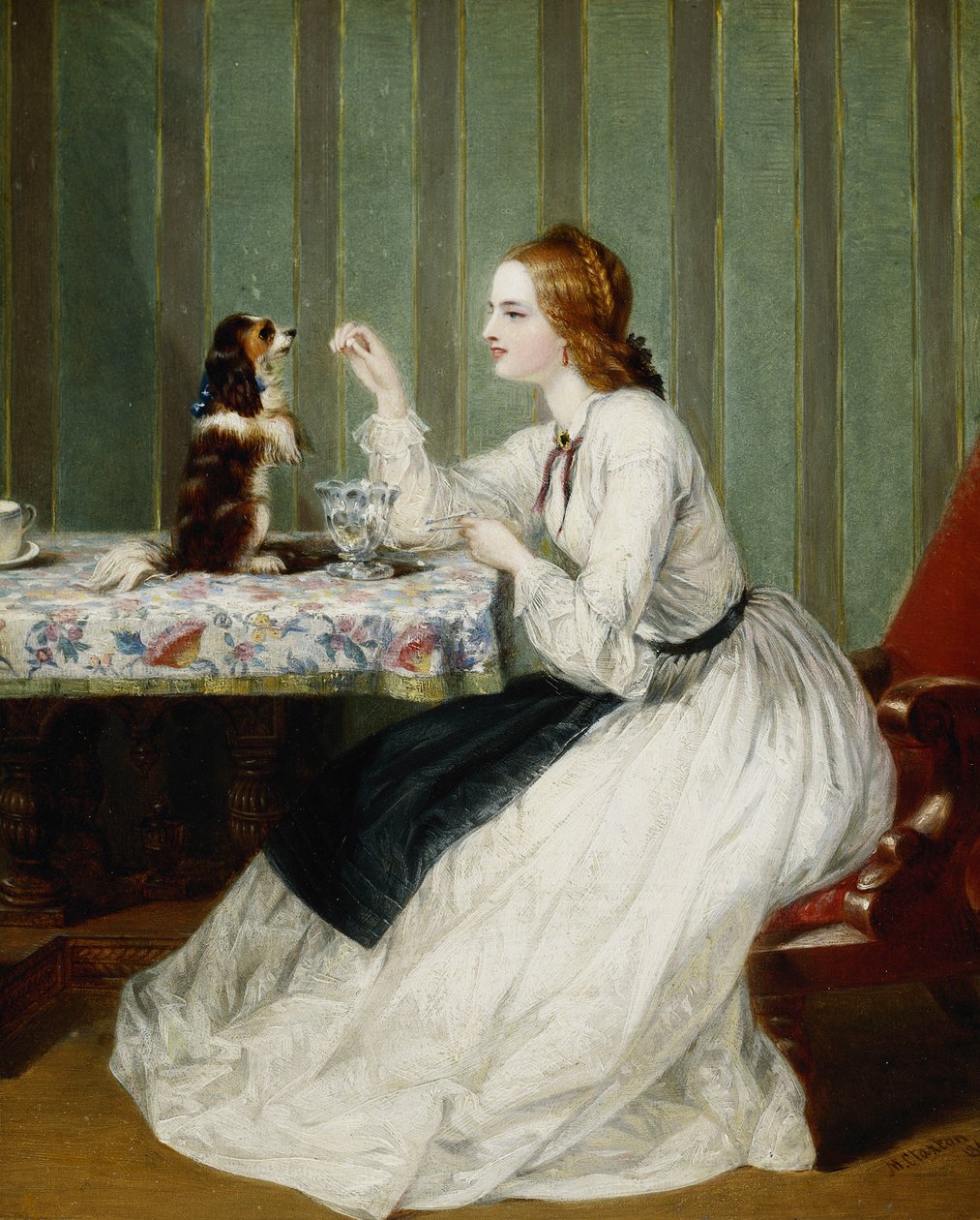 Dankbar erhaltene Spenden, 1862 von Marshall Claxton