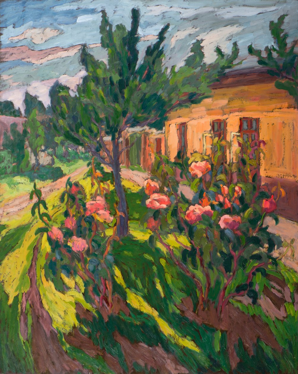 Rosen in meinem Vorgarten, 2012 von Marta Martonfi Benke