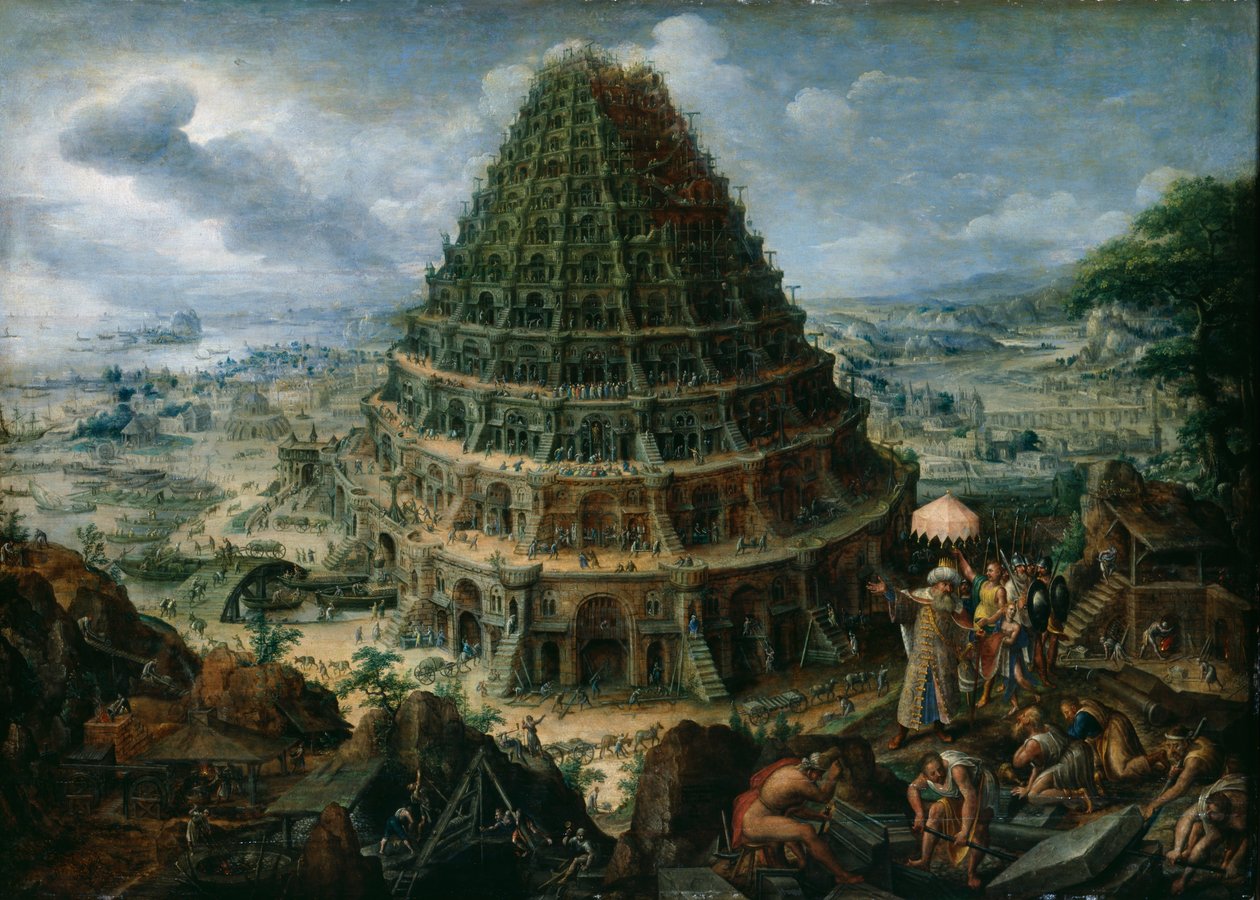 Der Turm von Babel von Marten van Valckenborch