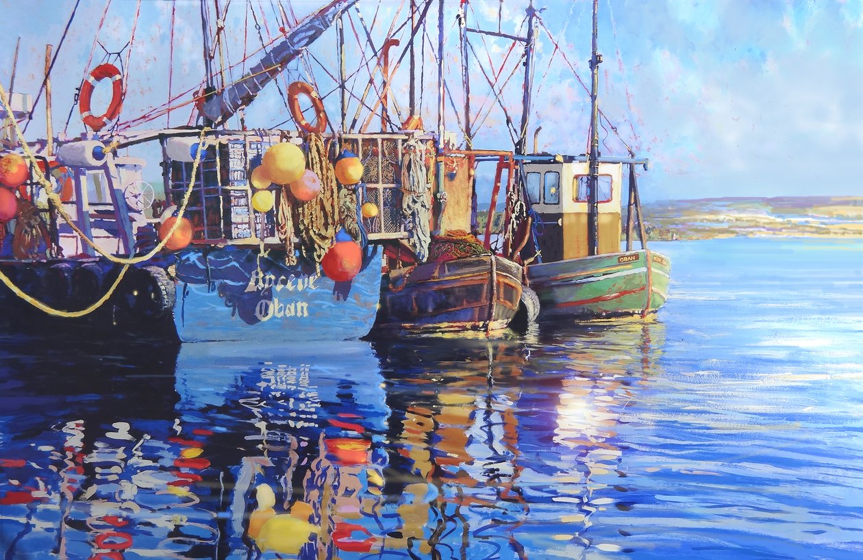 Fischerboote, 2001 von Martin Decent