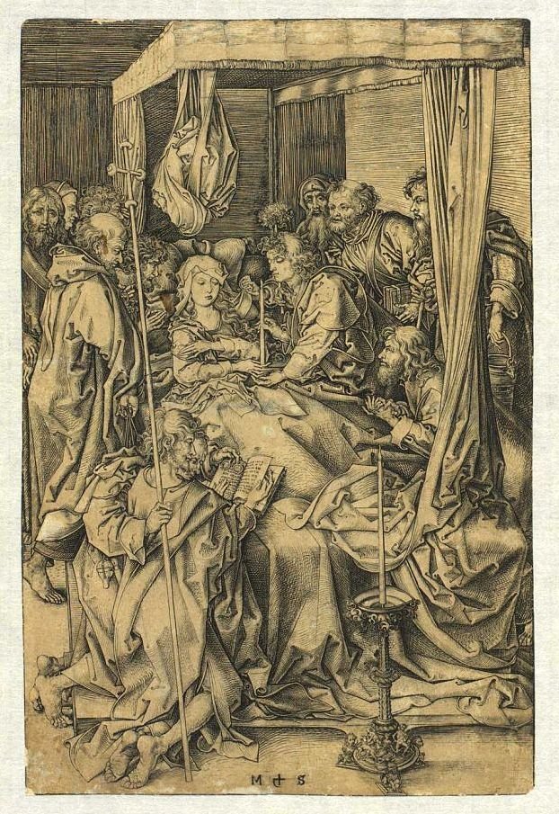 Tod der Jungfrau von Martin Schongauer
