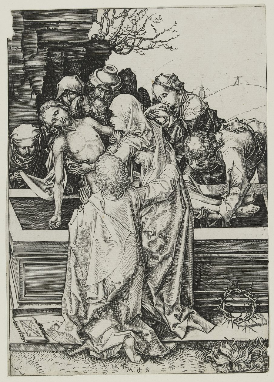Die Grablegung von Martin Schongauer