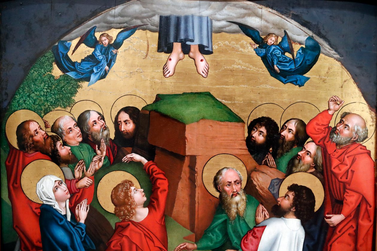 Das Fest der Himmelfahrt Jesu Christi von Martin Schongauer