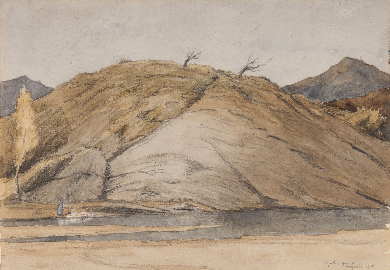 Die Ufer der Scrivia, Arquata, Italien von Martin Hardie