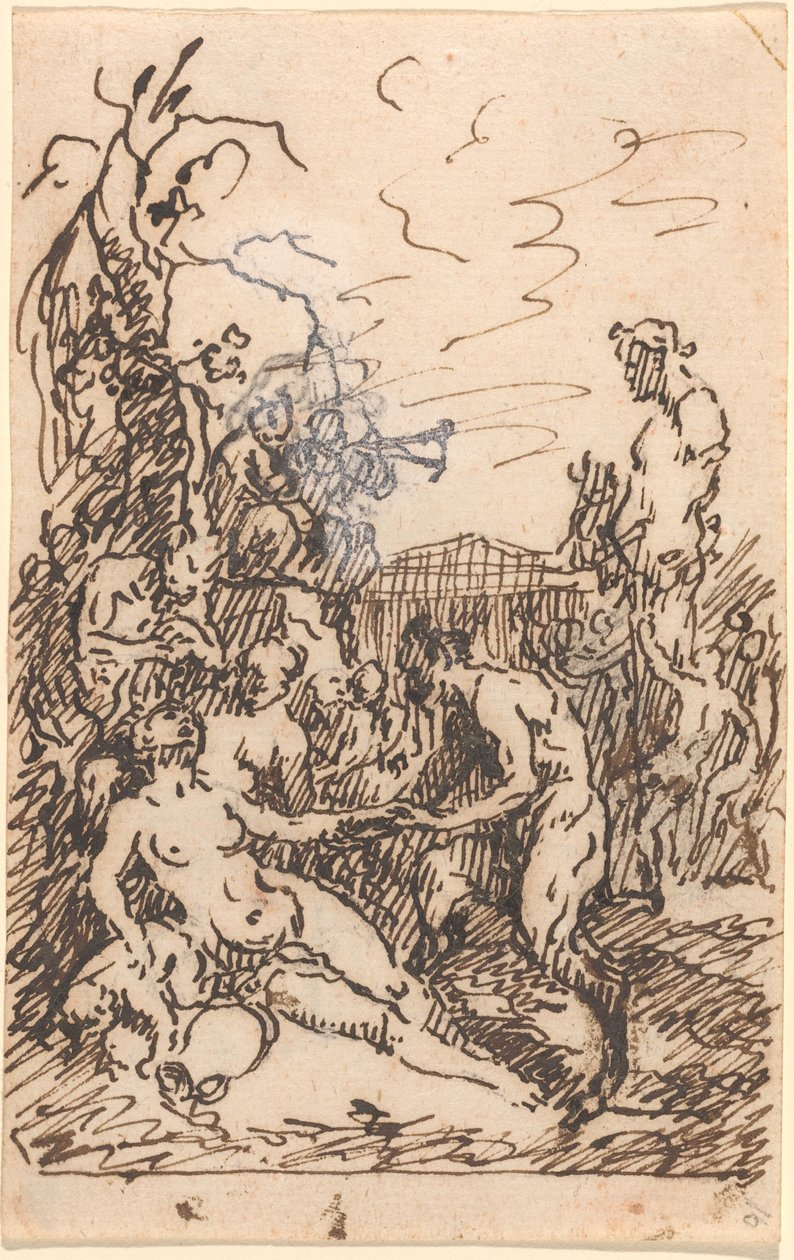 Satyrn und Nymphen von Martin Johann Schmidt