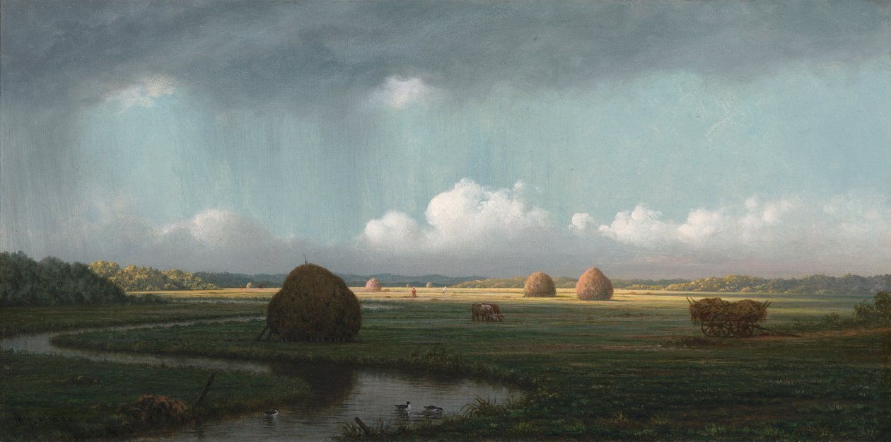 Plötzlicher Regenschauer, Newbury Marshes von Martin Johnson Heade
