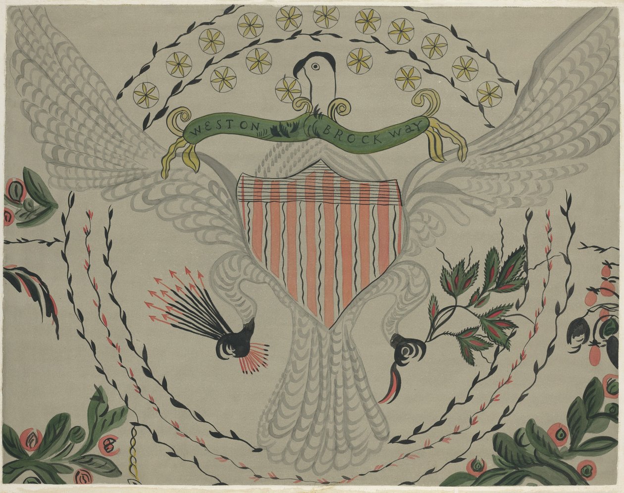 Wandmalerei, ca. 1939 von Martin Partyka