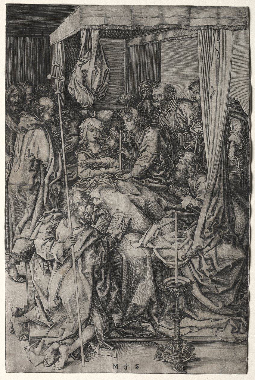 Der Tod der Jungfrau von Martin Schongauer