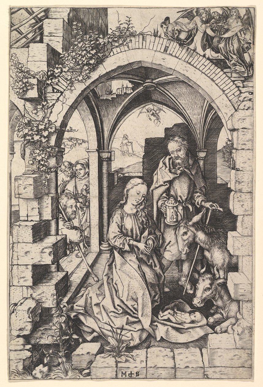 Die Geburt Christi von Martin Schongauer